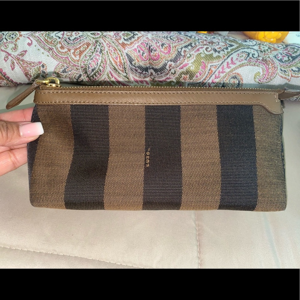 Fendi Pequin Makeup Bag